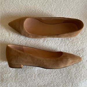 J Crew Suede Pointy Toe Flats